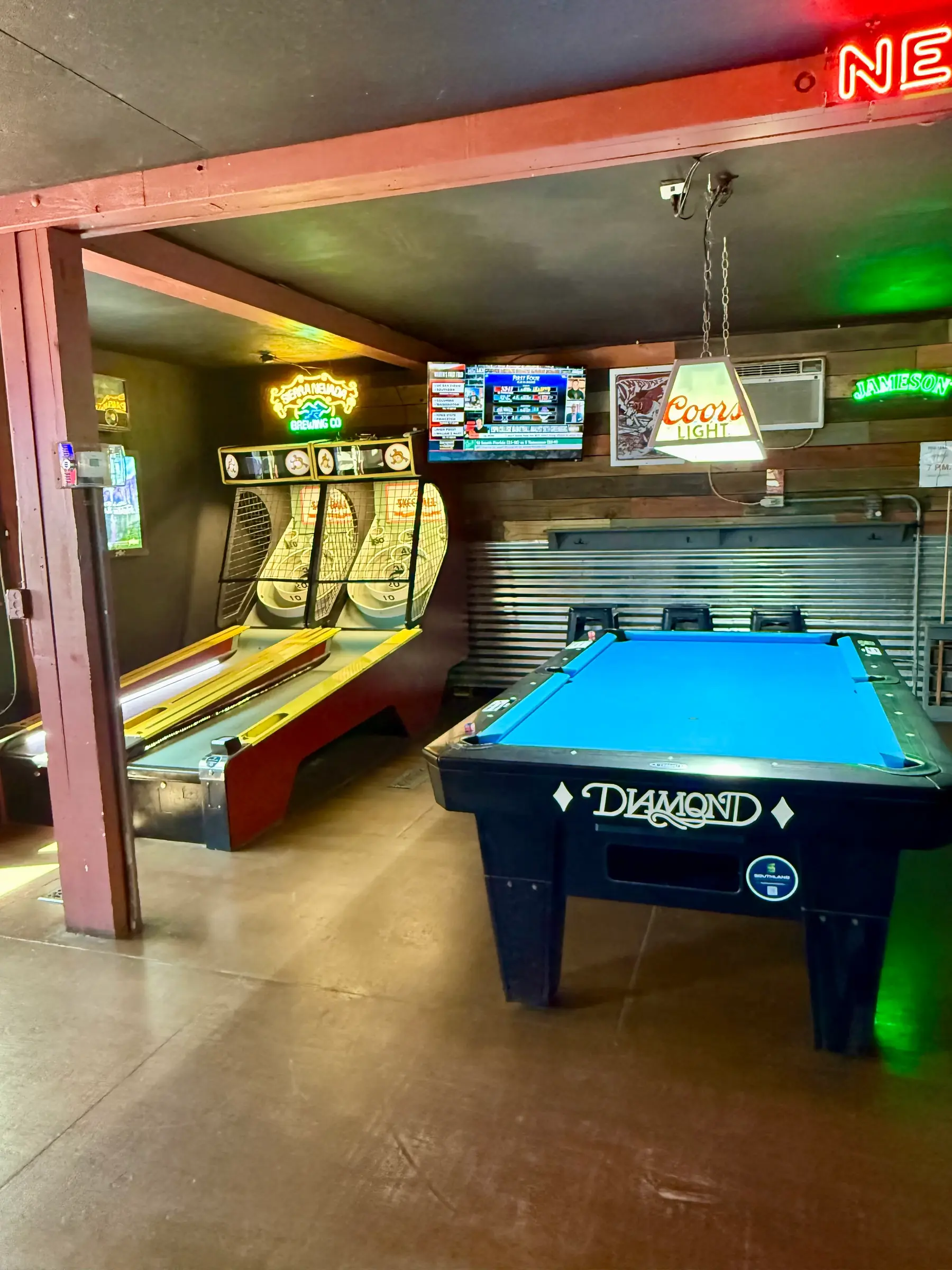 Games at he Seven Mile Post Bar in Wilmington, NC