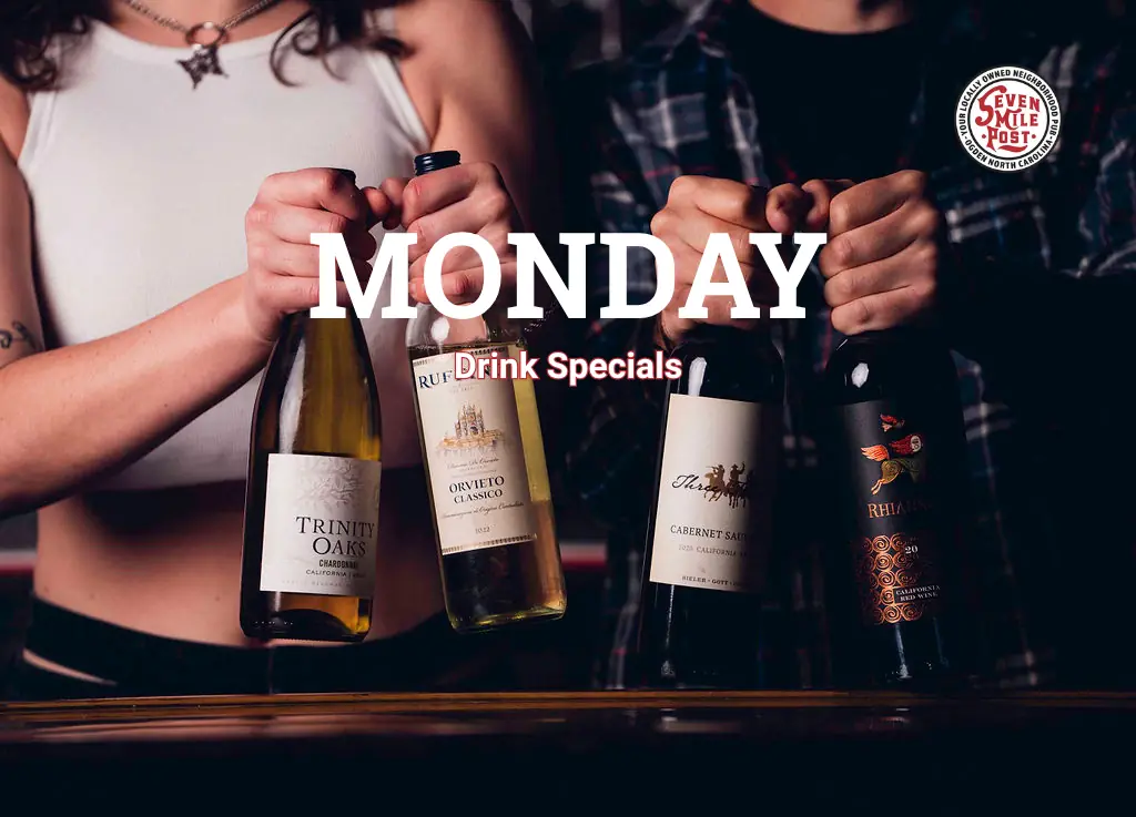 Wine Bottle Drink Specials